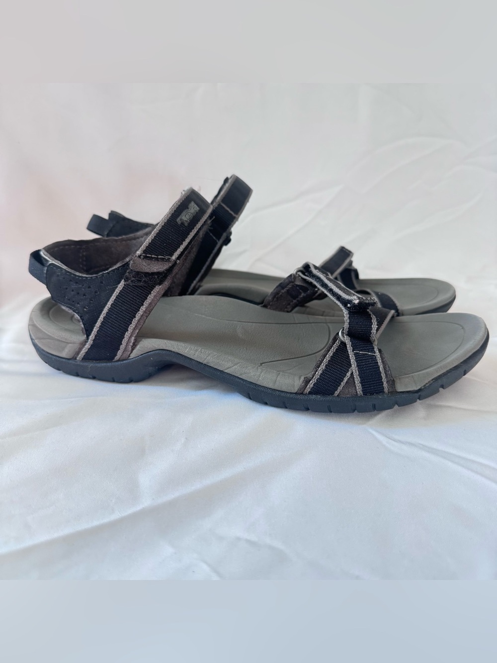 Teva Black and Gray Women's Outdoor Sandals